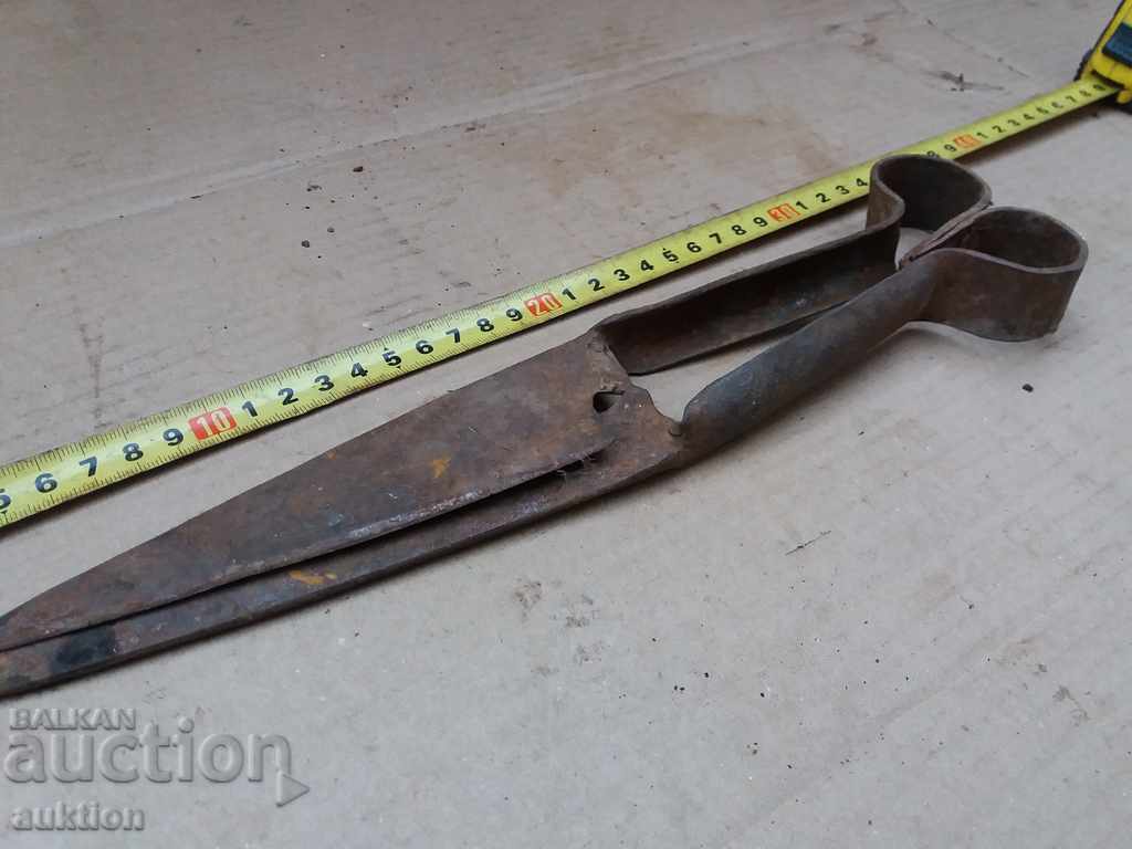 OLD FORGED HORSE SHEARS FOR SHEEP SHEARING - 5 OLD FORGED HORSE SHEARS FOR SHEEP SHEARING - 5