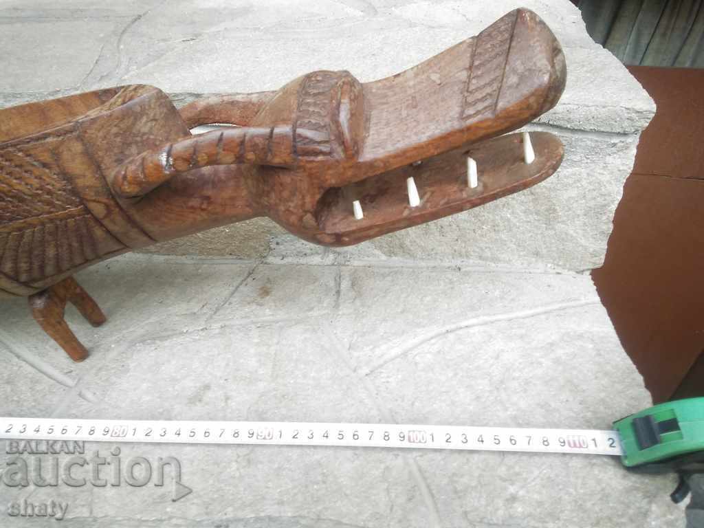 Auction Large wooden ship crocodile. Auction Large wooden ship crocodile.