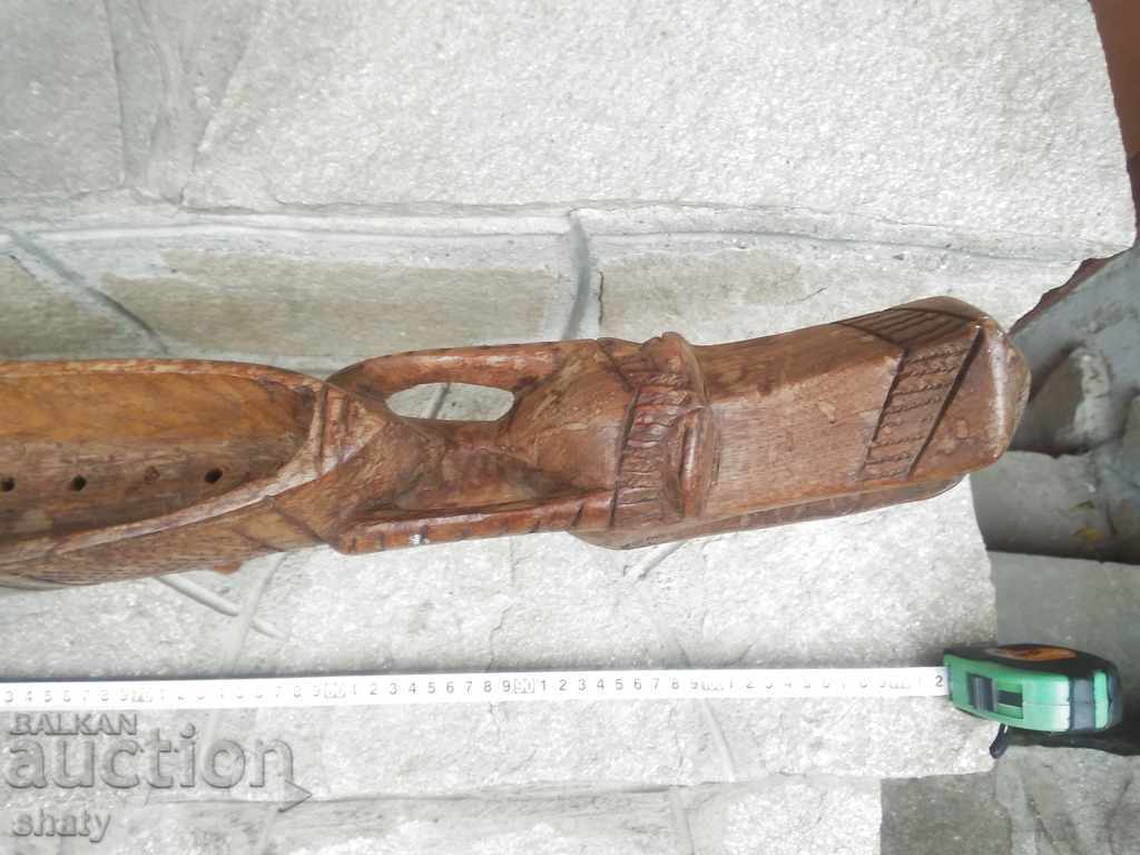 Large wooden ship crocodile. - 5 Large wooden ship crocodile. - 5