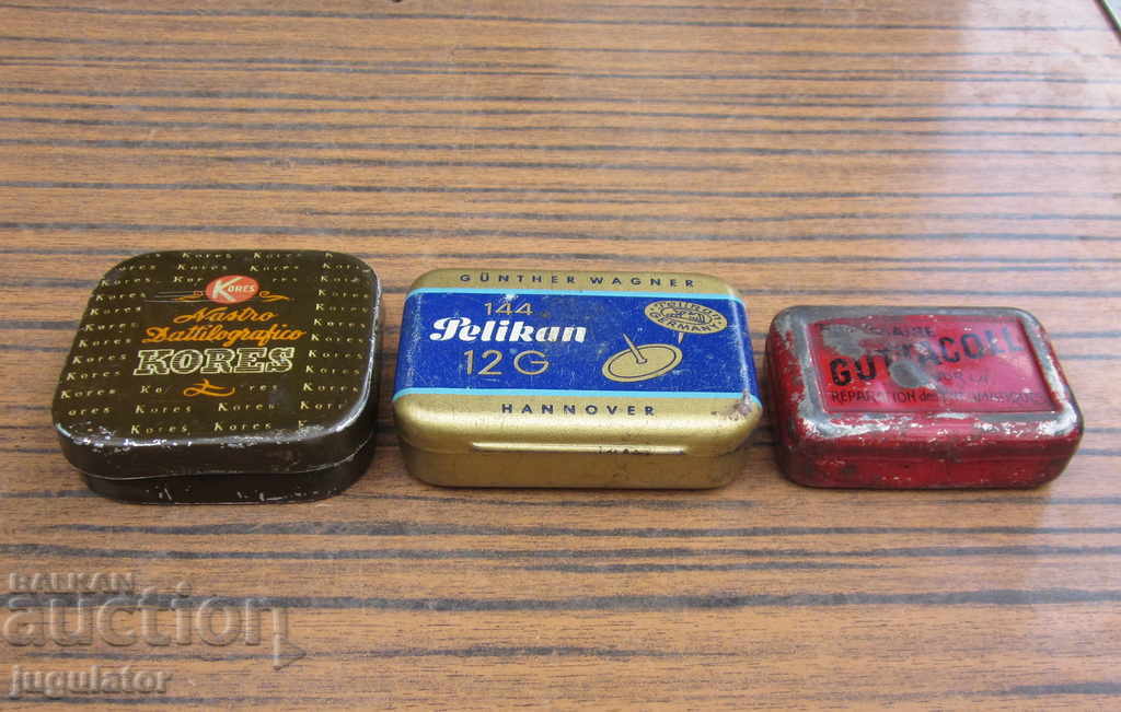 lot old metal sheets PELIKAN GUTTACOLL KORES - 5 lot old metal sheets PELIKAN GUTTACOLL KORES - 5
