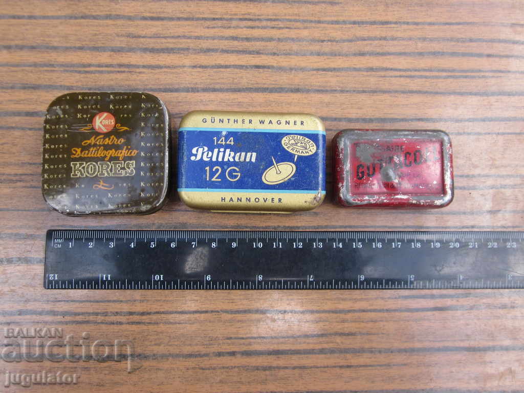 lot old metal sheets PELIKAN GUTTACOLL KORES - 6 lot old metal sheets PELIKAN GUTTACOLL KORES - 6