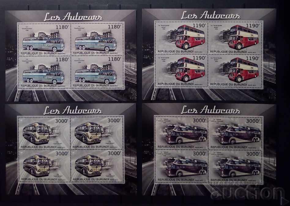 Burundi 2012 Automobile Bloc 4 buc. MNH