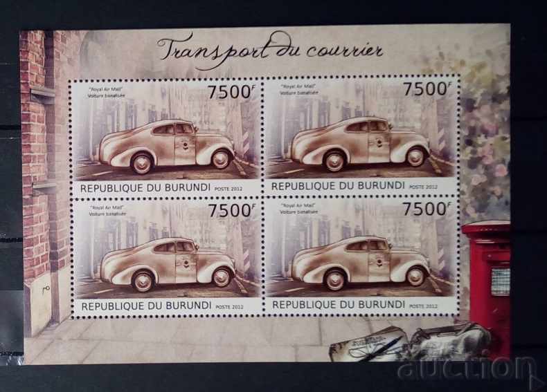 Burundi 2012 Automobile Bloc MNH