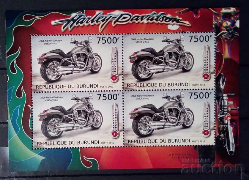 Burundi 2012 Transport / Motociclete / Harley Davidson Block MNH