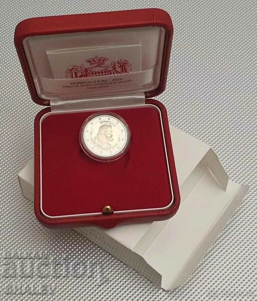 2 Euro 2024 Monaco "500 years Karl V" (2 евро Монако) Proof с цена € 459.89 | 899.47 лв. 2 Euro 2024 Monaco "500 years Karl V" (2 евро Монако) Proof с цена € 459.89 | 899.47 лв.