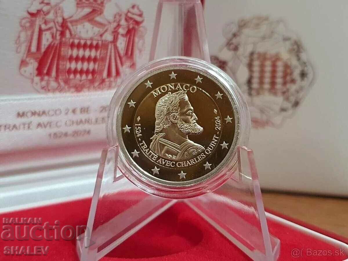 Аукцион 2 Euro 2024 Monaco "500 years Karl V" (2 евро Монако) Proof Аукцион 2 Euro 2024 Monaco "500 years Karl V" (2 евро Монако) Proof
