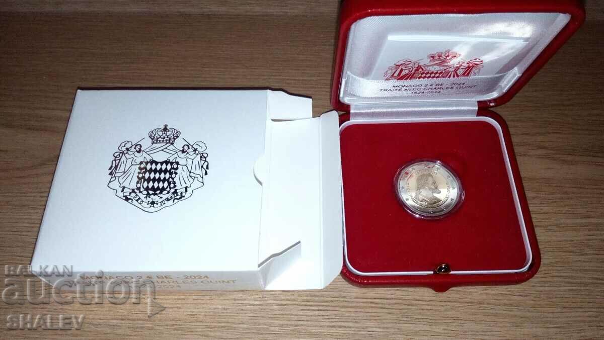 2 Euro 2024 Monaco "500 years Karl V" (2 Euro Monaco) Proof - 5