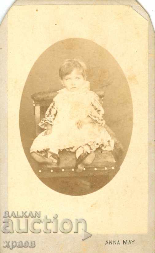 OLD PHOTO - CARDBOARD - ANNA MAY - SILISTRA - M1826