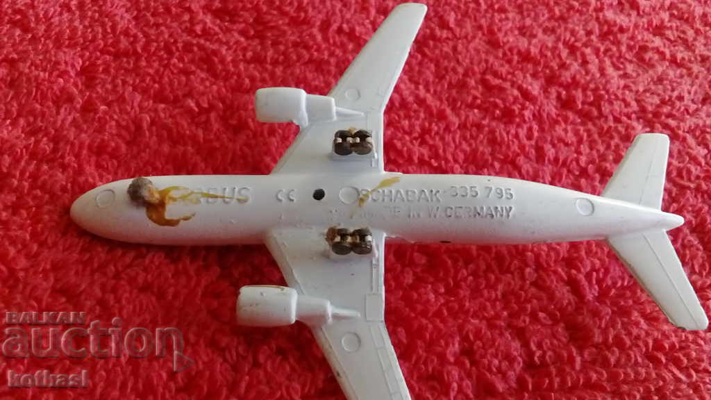 Small solid metal plane Germany marked SCHABAK - 7 Small solid metal plane Germany marked SCHABAK - 7