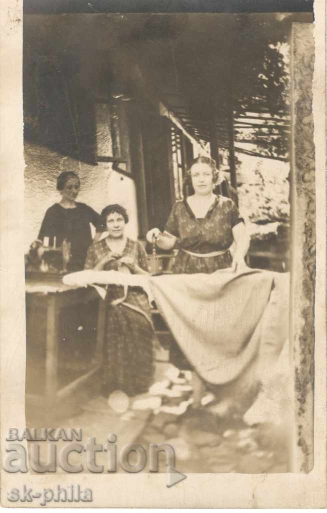 Old photo - In the ironing room