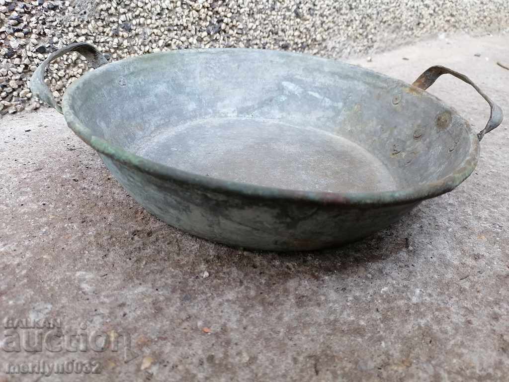 Copper pan tray, copper pan, copper, sahan, copper bowl - 5