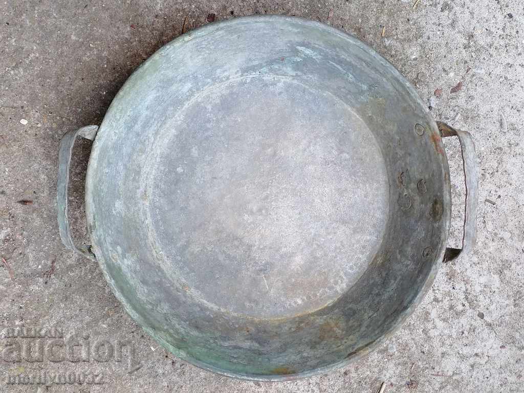 Copper pan tray, copper pan, copper, sahan, copper bowl - 6