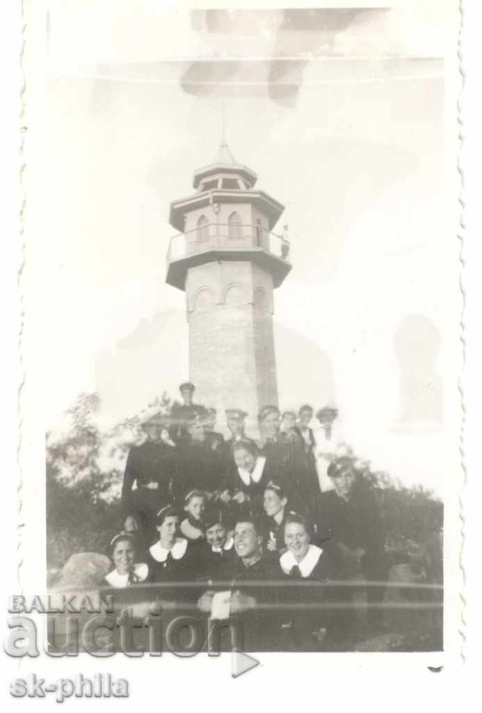 Old photo - In front of the lighthouse