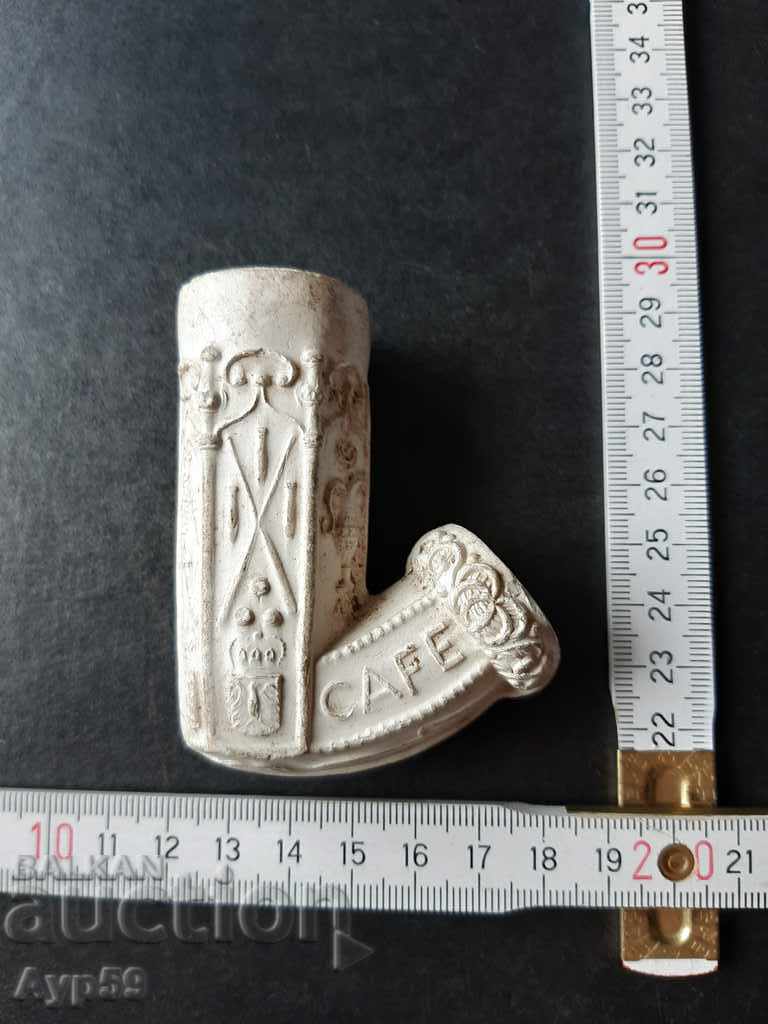 Стара Френска керамична лула-2