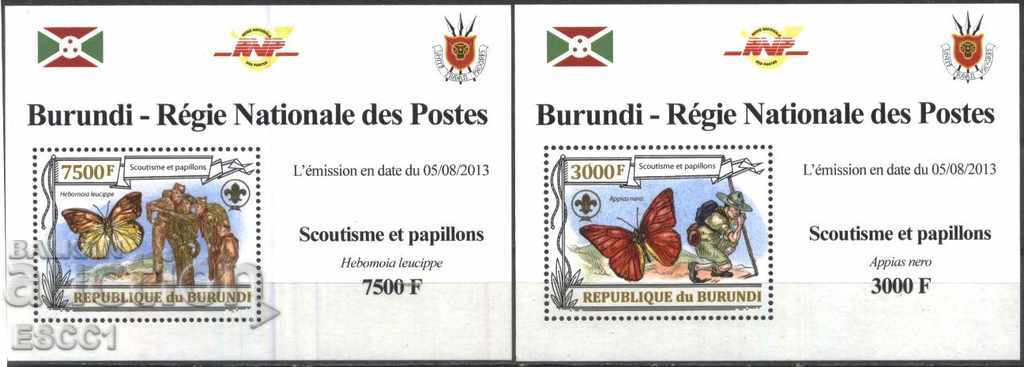 Auction Clean Blocks Scouts Butterflies 2013 from Burundi Auction Clean Blocks Scouts Butterflies 2013 from Burundi