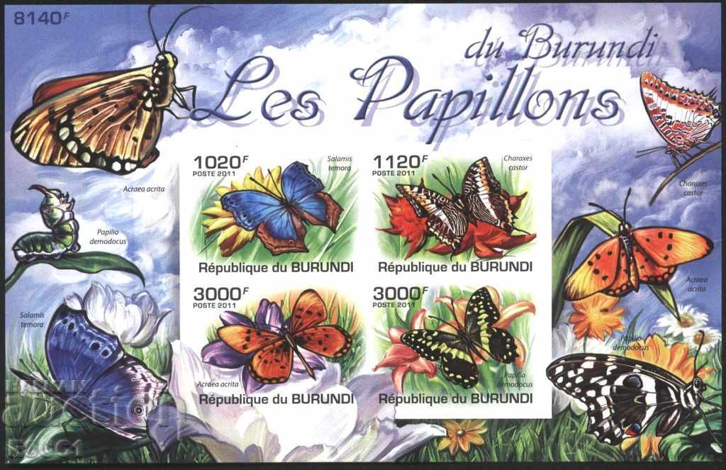 Pure block Fauna Butterflies 2011 from Burundi
