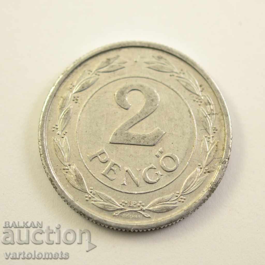 2 Pengő 1943 - Ungaria fascistă