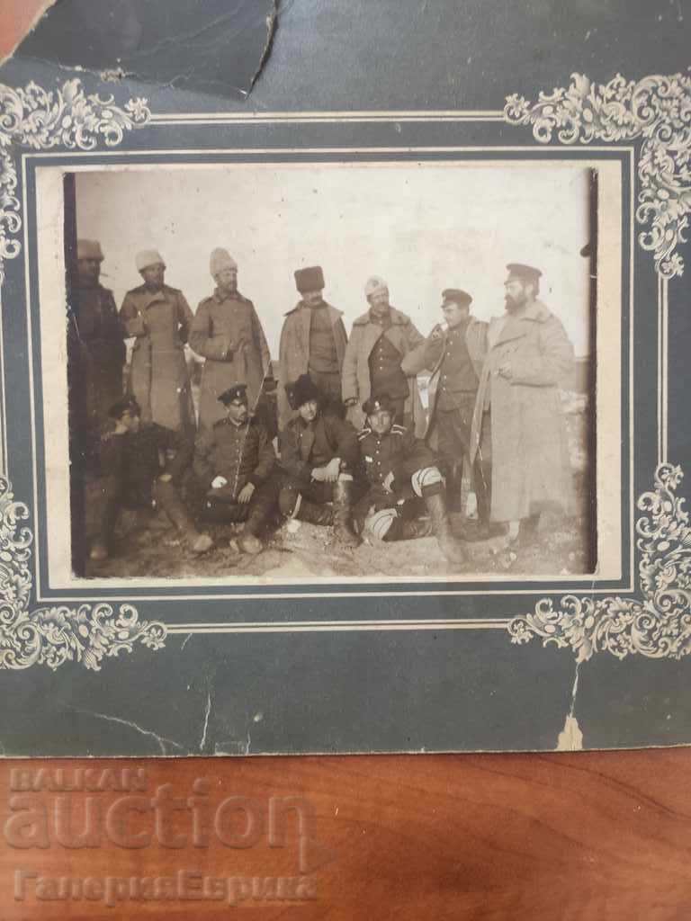Fotografie veche de la asediul Edirne 1912-1913. înscris