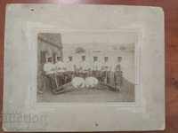 Fotografie veche a ofițerilor de la a 8-a companie 1907-1909 inscripționată