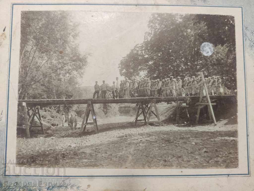 Old photo bridge construction classes 2nd company 1907-1909 inscribed with price 99.00 BGN | € 50.62 Old photo bridge construction classes 2nd company 1907-1909 inscribed with price 99.00 BGN | € 50.62