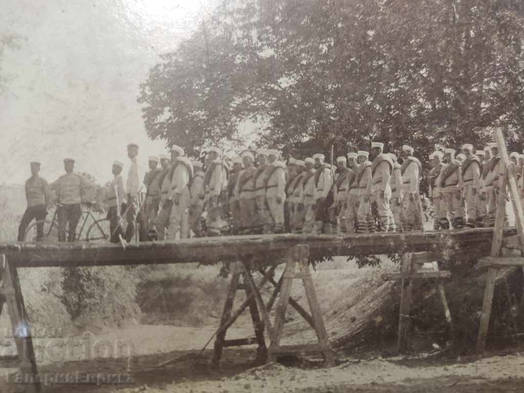 Old photo bridge construction classes 2nd company 1907-1909 inscribed - 5 Old photo bridge construction classes 2nd company 1907-1909 inscribed - 5