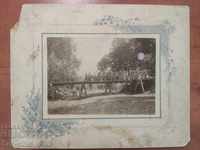 Стара снимка занятия мостово дело 2рота  1907-1909 надписана