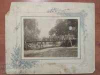 Стара снимка занятия мостово дело 2рота  1907-1909 надписана