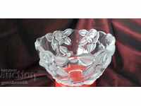 Crystal Engraved Bonbonniere Bowl