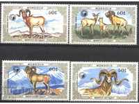 Mărci pure Fauna Goat Arhar 1987 din Mongolia