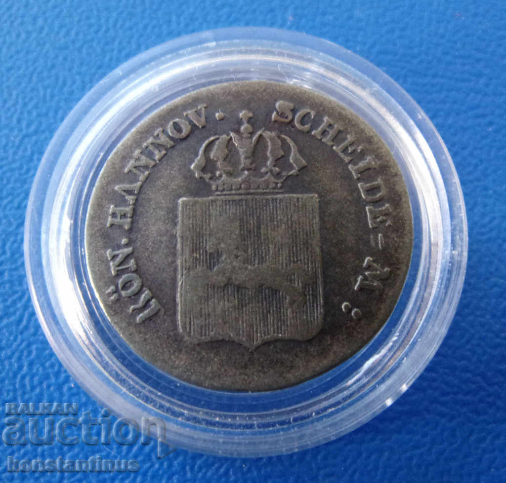 Hanovra - Germania 4 Pfennig 1838 În argint rar cu preț € 12.78 | 25.00 BGN