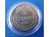 Hannover - Germany 6 Pfennig 1853 In Rare