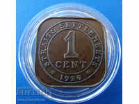 Straight Settlement 1 Cent 1920 Rare