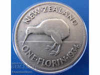 New Zealand 1 Florin 1934 Rare