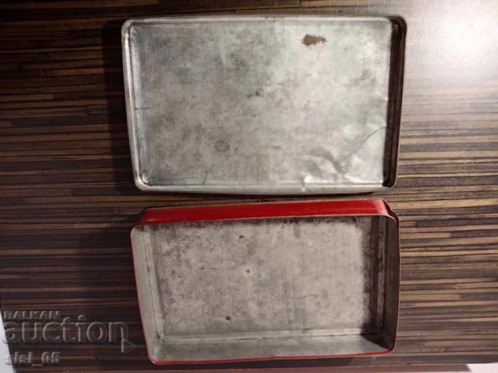 Old English sheet metal, tin, metal box - 5 Old English sheet metal, tin, metal box - 5
