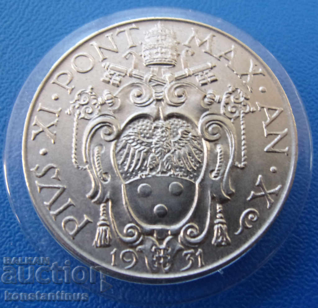 Vatican Pius XI 1 Lira 1931 Rare cu preț € 12.78 | 25.00 BGN