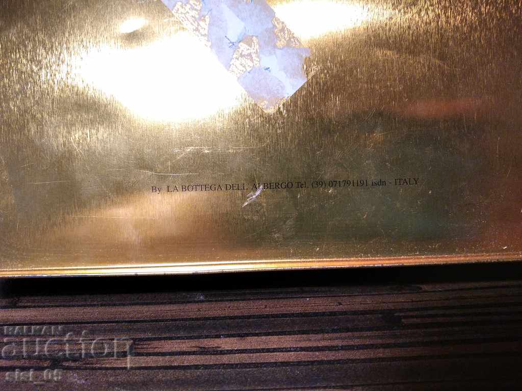 Old Italian sheet metal, tin, metal box - 6 Old Italian sheet metal, tin, metal box - 6