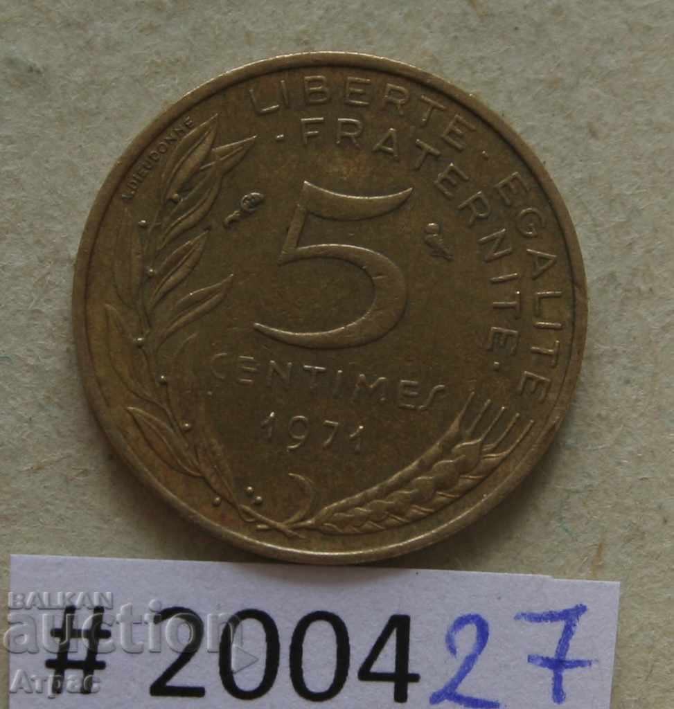 5 сантима  1971   Франция