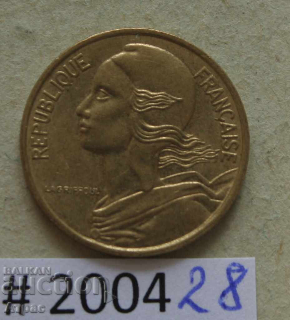 5 centimes 1986 Franța cu preț € 0.20 | 0.39 BGN