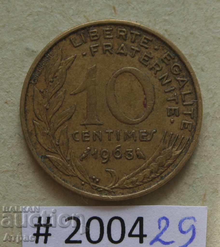 10 centimeters 1963 France