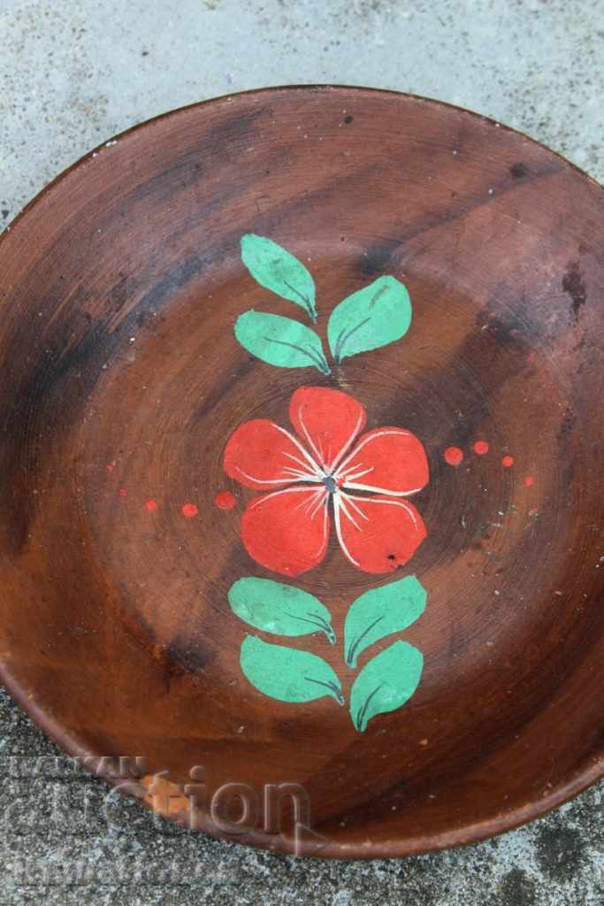 OLD CERAMIC HAND-PAINTED PLATE with price 9.00 BGN | € 4.60