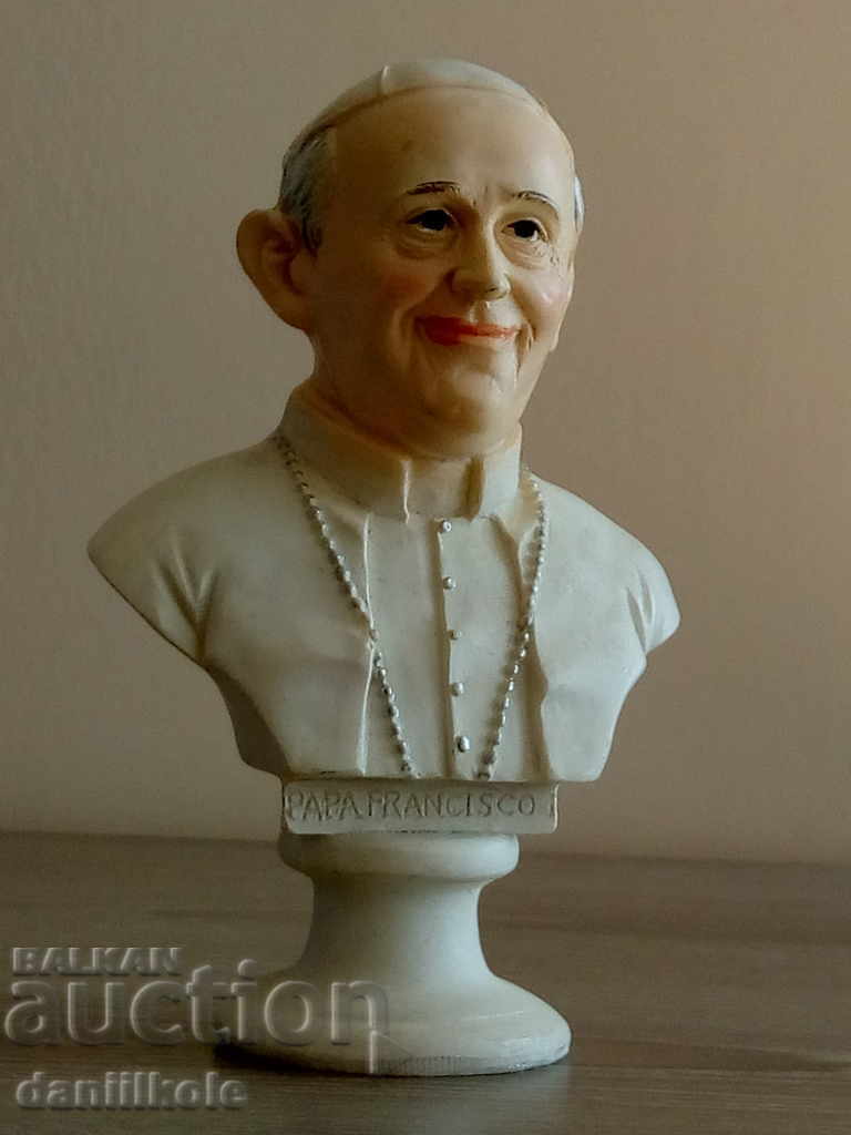 * $ * Y * $ * BUST OF POPE FRANCIS - UNIQUE EXCELLENT * $ * Y * $ * with price 29.90 BGN | € 15.29 * $ * Y * $ * BUST OF POPE FRANCIS - UNIQUE EXCELLENT * $ * Y * $ * with price 29.90 BGN | € 15.29