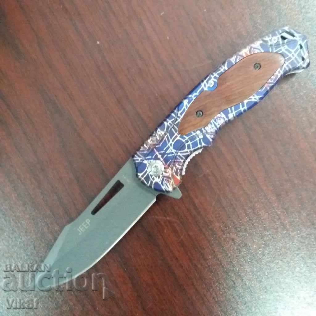 Cuțit, pliabil, Jeep, DA141, 92x218 mm cu preț 16.00 BGN | € 8.18 Cuțit, pliabil, Jeep, DA141, 92x218 mm cu preț 16.00 BGN | € 8.18