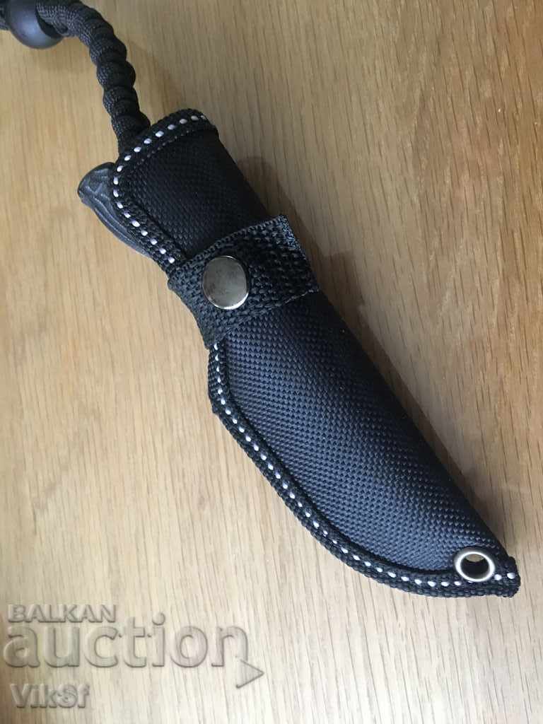 Knife / PIRATE / type SURVIVAL - 55x120 mm, paracord with price 16.00 BGN | € 8.18 Knife / PIRATE / type SURVIVAL - 55x120 mm, paracord with price 16.00 BGN | € 8.18