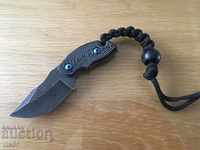 Knife / PIRATE / type SURVIVAL - 55x120 mm, paracord