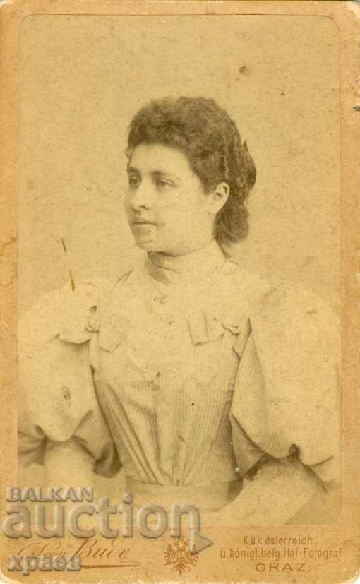 FOTOGRAFIE VECHE - CARTON - M. GENOVA - 1895 - M2432