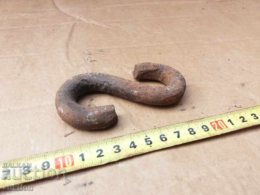 OLD MASSIVE FORGED HOOK, BRACKET with price 1.89 BGN | € 0.97 OLD MASSIVE FORGED HOOK, BRACKET with price 1.89 BGN | € 0.97