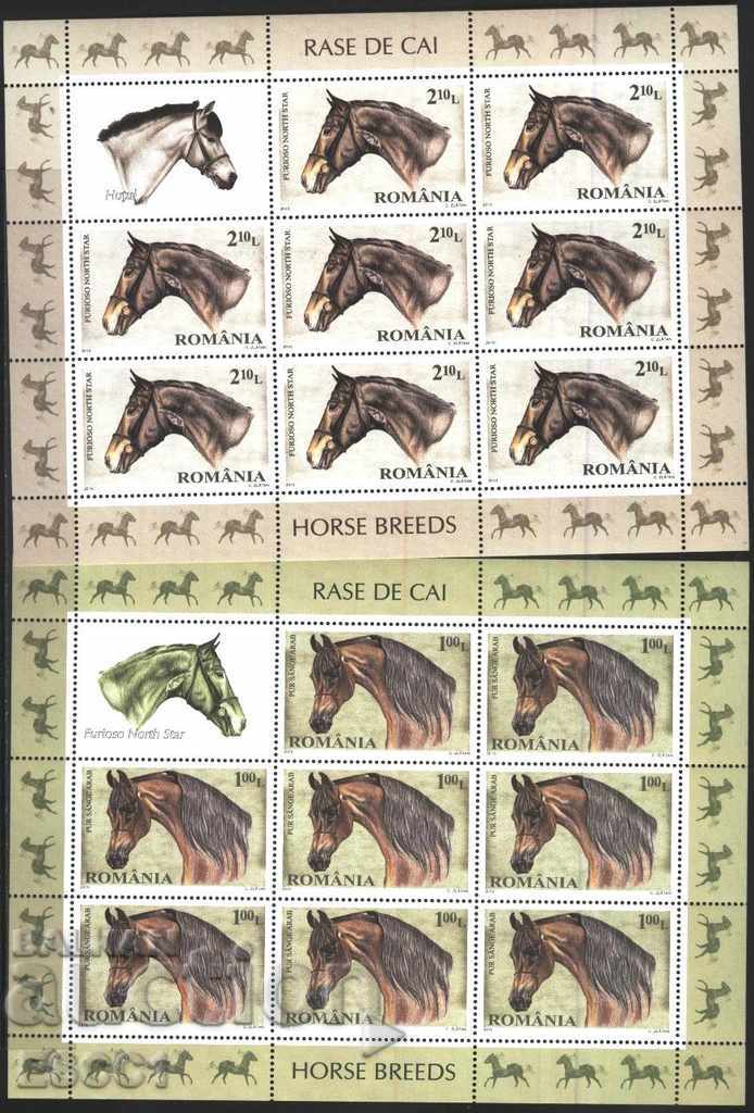 Auction Pure stamps in small sheets Fauna Horses 2010 from Romania Auction Pure stamps in small sheets Fauna Horses 2010 from Romania