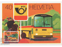 1980. Швейцария. Пощенска серия PTT. Картичка "Първи ден".