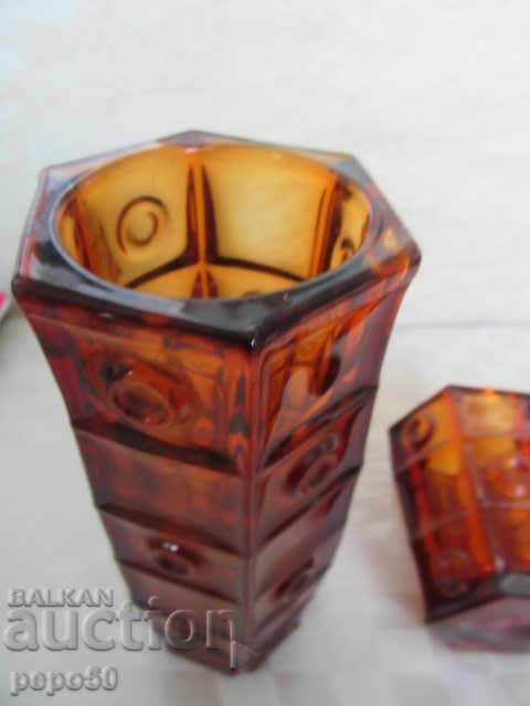 2 BEAUTIFUL THICK-WALLED VASES FROM SOCA with price 22.00 BGN | € 11.25 2 BEAUTIFUL THICK-WALLED VASES FROM SOCA with price 22.00 BGN | € 11.25