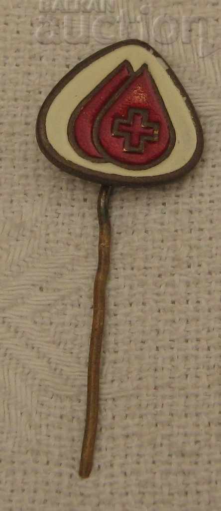 RED CROSS BLOOD DONOR BULGARIA BADGE // with price 1.00 BGN | € 0.51 RED CROSS BLOOD DONOR BULGARIA BADGE // with price 1.00 BGN | € 0.51